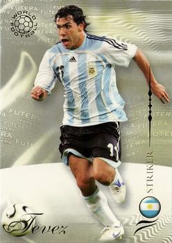 2007 Futera World Football Foil #185 Carlos Tevez Front