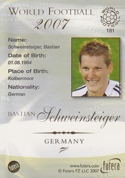 2007 Futera World Football Foil #181 Bastian Schweinsteiger Back