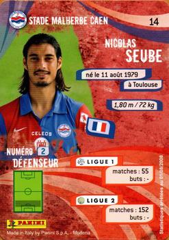 2009 Panini Foot Cards #14 Nicolas Seube Back
