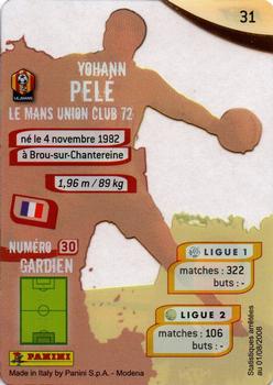 2009 Panini Foot Cards #31 Yohann Pelé Back