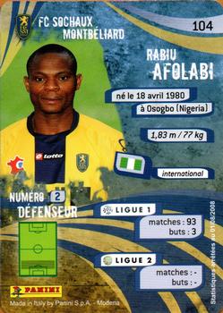 2009 Panini Foot Cards #104 Rabiu Afolabi Front