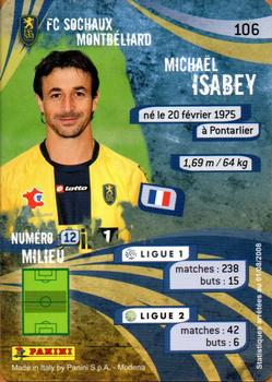 2009 Panini Foot Cards #106 Michaël Isabey Back