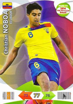 2013 Panini Adrenalyn XL Road to 2014 FIFA World Cup Brazil - Team Update Ecuador #NNO Christian Noboa Front