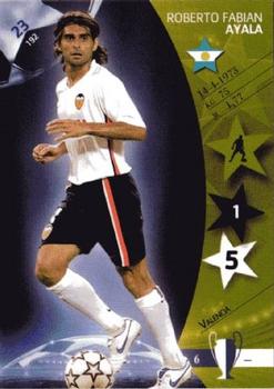 2007 Panini UEFA Champions League #23 Roberto Ayala Front