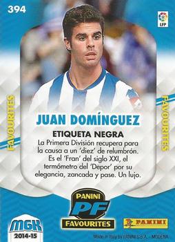 2014-15 Panini Megacracks #394 Juan Domínguez Back
