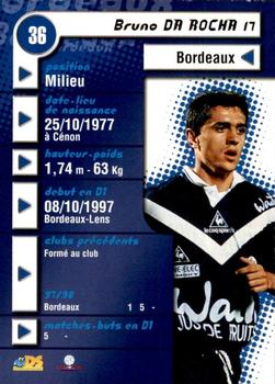 1998-99 DS France #36 Bruno Da Rocha Back