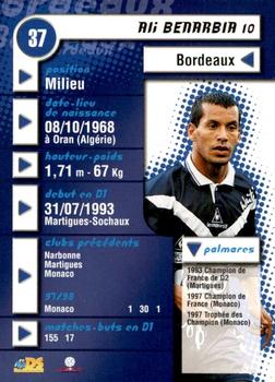 1998-99 DS France #37 Ali Benarbia Back