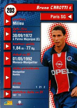 1998-99 DS France #203 Bruno Carotti Back