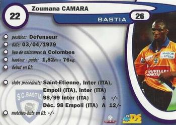 1999-00 DS France Foot #22 Zoumana Camara Back