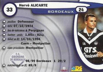 1999-00 DS France Foot #33 Herve Alicarte Back