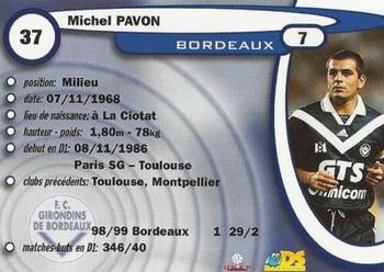 1999-00 DS France Foot #37 Michel Pavon Back