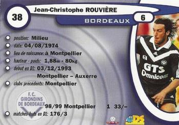 1999-00 DS France Foot #38 Jean-Christophe Rouviere Back