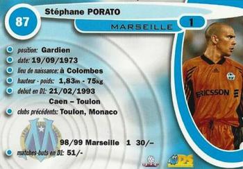 1999-00 DS France Foot #87 Stephane Porato Back