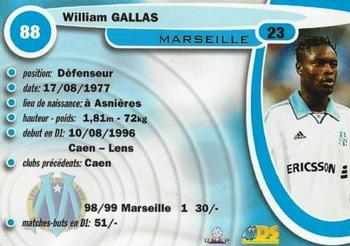 1999-00 DS France Foot #88 William Gallas Back