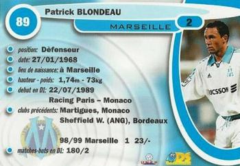 1999-00 DS France Foot #89 Patrick Blondeau Back