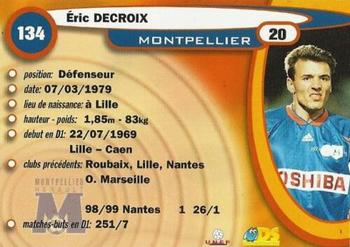 1999-00 DS France Foot #134 Eric Decroix Back