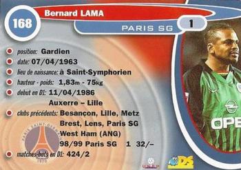 1999-00 DS France Foot #168 Bernard Lama Back