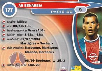 1999-00 DS France Foot #177 Ali Benarbia Back