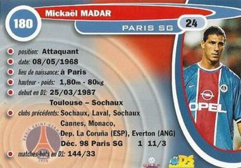 1999-00 DS France Foot #180 Mickael Madar Back