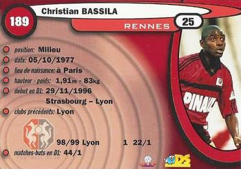 1999-00 DS France Foot #189 Christian Bassila Back