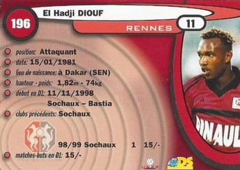 1999-00 DS France Foot #196 El Hadji Diouf Back
