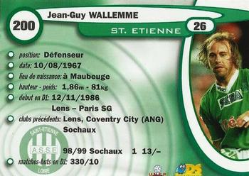 1999-00 DS France Foot #200 Jean-Guy Wallemme Back