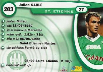 1999-00 DS France Foot #203 Julien Sable Back