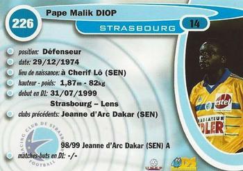1999-00 DS France Foot #226 Pape Malik Diop Back