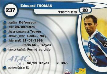 1999-00 DS France Foot #237 Edouard Thomas Back