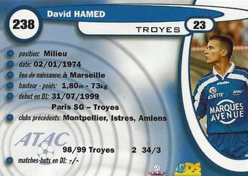 1999-00 DS France Foot #238 David Hamed Back