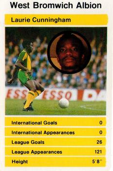 1980 Top Trumps British Stars (Set 1) #NNO Laurie Cunningham Front