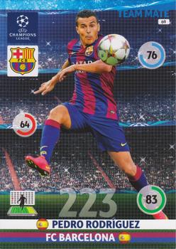 2014-15 Panini Adrenalyn XL UEFA Champions League #69 Pedro Rodriguez Front