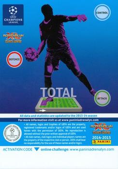 2014-15 Panini Adrenalyn XL UEFA Champions League #190 Roberto Jimenez Back