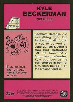 2014 Topps Chrome MLS - '76-77 Footballer Mini #7677-KB Kyle Beckerman Back