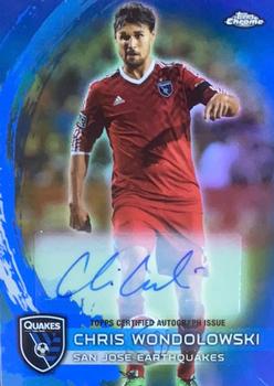 2014 Topps Chrome MLS - Autographs Blue Refractors #13 Chris Wondolowski Front
