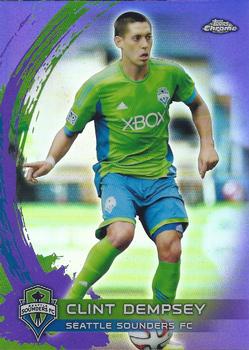 2014 Topps Chrome MLS - Purple Refractors #79 Clint Dempsey Front