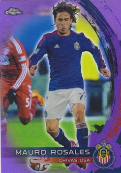 2014 Topps Chrome MLS - Purple Refractors #54 Mauro Rosales Front