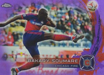 2014 Topps Chrome MLS - Purple Refractors #46 Bakary Soumare Front