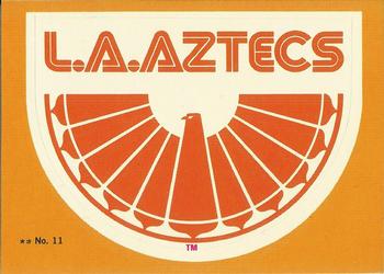 1979 Topps NASL #11 Los Angeles Aztecs Logo Front