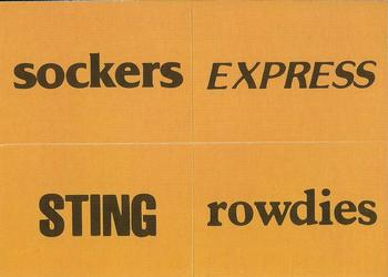 1979 Topps NASL #31 Sockers / Express / Sting / Rowdies Front