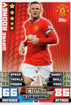 2014-15 Topps Match Attax Premier League #196 Wayne Rooney Front