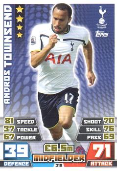 2014-15 Topps Match Attax Premier League #318 Andros Townsend Front