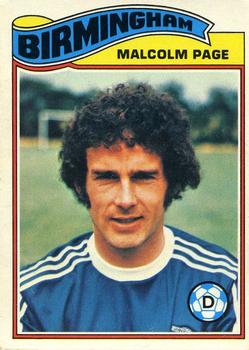 1978-79 Topps #2 Malcolm Page Front