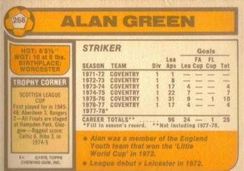 1978-79 Topps #268 Alan Green Back