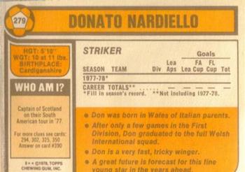 1978-79 Topps #279 Donato Nardiello Back