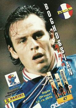 1998 Panini World Cup #47 Alain Boghossian  Back