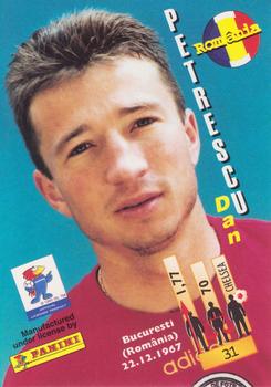 1998 Panini World Cup #31 Dan Petrescu  Back