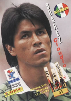 1998 Panini World Cup #35 Claudio Suarez Back