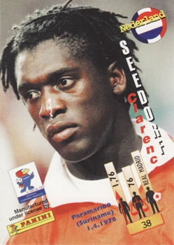 1998 Panini World Cup #38 Clarence Seedorf Back