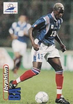 1998 Panini World Cup #43 Ibrahim Ba Front
